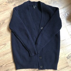 J. Crew Ribbed Cardigan Sweater